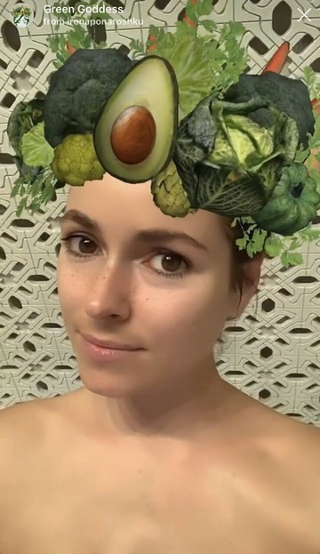 Instagram Maske Avocado und Brokkoli