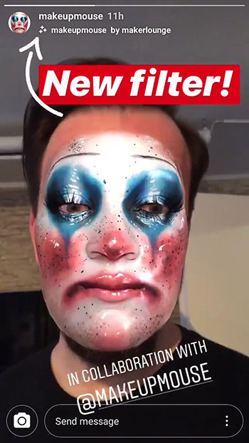 Wie lade ich Instagram-Masken herunter - Clown