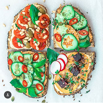 sommer foto ideen für instagram sandwich