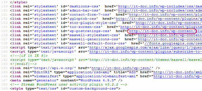 HTML-Code der Seite it-doc.info