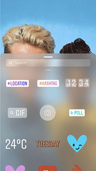 Wie füge ich eine GIF-Sticker-Animation zu einer Instagram-Story hinzu?