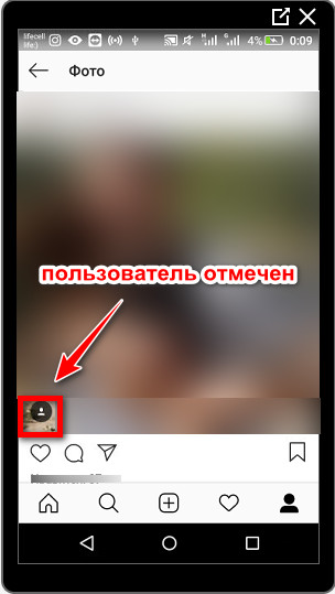Benutzer mit Instagram markiert