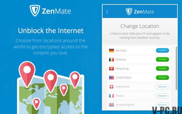 ZenMate VPN für Chrome
