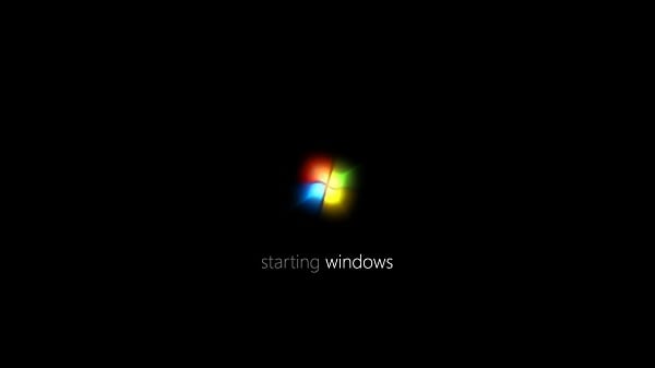 Typischer Startbildschirm unter Windows 7