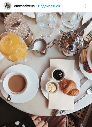 herbst foto ideen für instagram - cafe frühstück layout