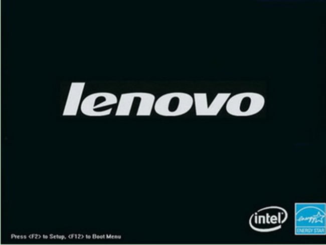 Lenovo Laptop-Startbildschirm