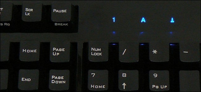Num Lock auf der Tastatur