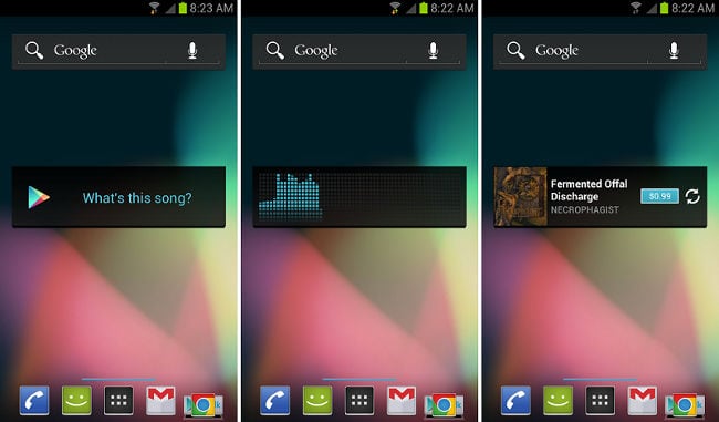 Musik in Google Play Music nach Sound suchen