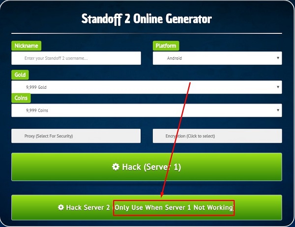 Hack Server 2, wenn Server 1 nicht funktionieren will