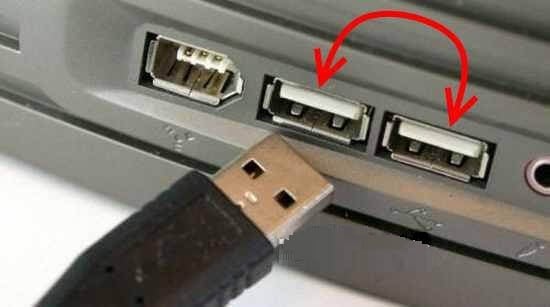 Port beim Einstecken von USB ändern